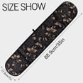 thumbnail image 3 of Dailycode Double Sided Oven Mitt with Loop Heat Resistant Kitchen Long Potholders 7" x 35" Gold Leaves and Elegant Flower, 3 of 6
