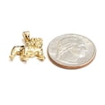 thumbnail image 5 of New 14k yellow Gold bulldog full body pet animal Pendant charm fine jewelry 2.8g, 5 of 12