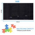 thumbnail image 2 of Wweixi Professional Jigsaw Roll Mat Felt Mat Up To 1500 Pieces Storage Jigsaw Accessory black, 2 of 8