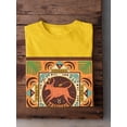 thumbnail image 3 of Taurus Zodiac Ethnic Style T-Shirt Men -Image by Shutterstock, Male x-Large, 3 of 4