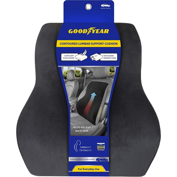 Goodyear Memory Foam Back Support Pillow Posture Improvement 1-Pack 18" Tall
