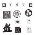 thumbnail image 4 of Dsscvnef Halloween Tiered Tray Set Wooden Signs Home Fall Holiday Display Seasonal Table Centerpiece, 4 of 9