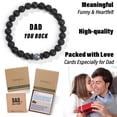 thumbnail image 2 of THEMEROL Men Bracelets Beaded Strechable Bracelet for Dad Birthday Gifts Fathers Day from Daughter Best Dad Ever Who Have Everything Wants Nothing, 2 of 5