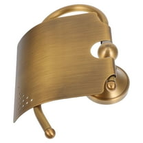 WORGEOUS European Style Brass Antique Wall Mount Toilet Paper Bathroom Tissue Holder Storage Shelf