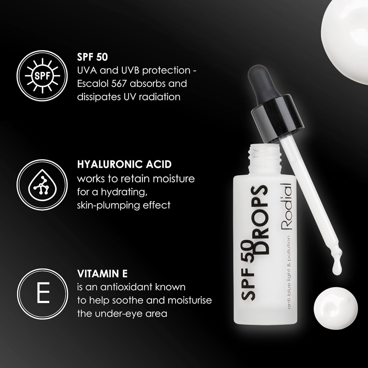 Rodial SPF50 Facial Drops 30ml