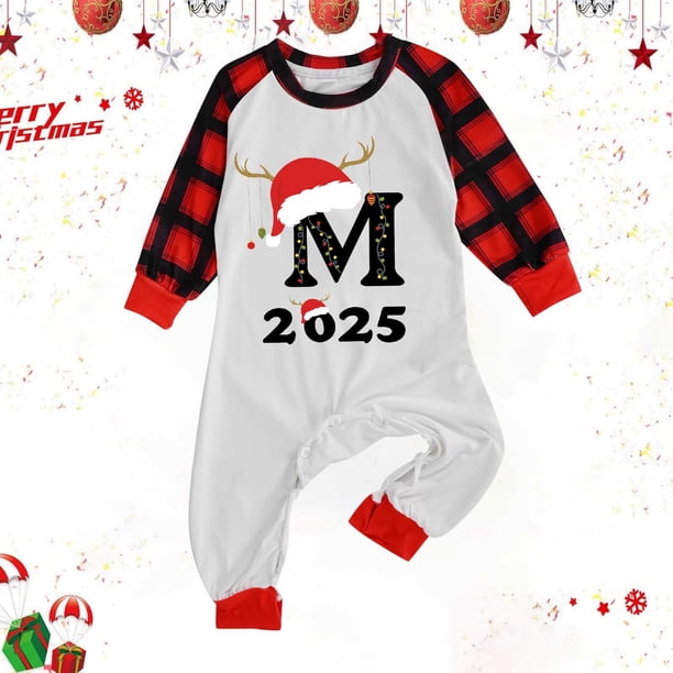 Conjunto navideño para padres e hijos Conjunto familiar Conjunto de pijamas Conjunto de abrigo para mujer