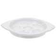 thumbnail image 1 of Stainless Steel Bakeware Plate Escargot Serving Tray Divided Baking Cake Tools Ceramic Small Seafood, 1 of 6