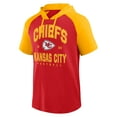 thumbnail image 2 of Men's Logo Athletic Red Kansas City Chiefs Prime Hoodie T-Shirt, 2 of 3