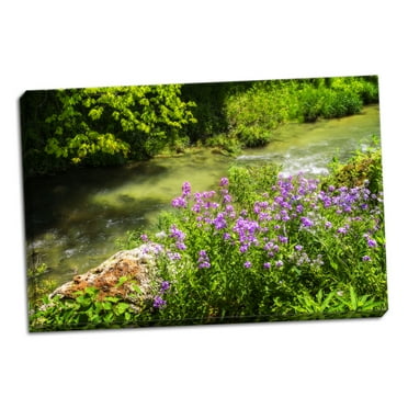 Gango Home Decor Contemporary Gentle Stream III by Alan Hausenflock (Ready to Hang); One 36x24in Hand-Stretched Canvas