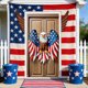thumbnail image 5 of Hogar y cocina, Decoración del hogar, Decoración, Celebrando el Día de la Independencia con marcos de puerta decorativos y telas de fondo colgantes para una fácil instalación. Cubierta de puerta de p, 5 of 5