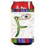 Carolines Treasures 8429-FCC Letter F with Oyster Shell Can or Bottle Beverage Insulator Hugger 8429 Can Hugger