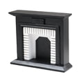 thumbnail image 2 of Casa de Muñecas Chimenea LED Escena en Miniatura 1:12 Decoración de Casa de Muñecas Vintage Negra , En blanco y negro perfke Chimenea de casa de muñecas, 2 of 6
