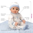 thumbnail image 4 of Adora Adoption Babies Collection, 16” Baby Doll with Complete 9-Piece Accessories includes: Pacifier, Hospital Bracelet, Diaper and More! Birthday Gift For Ages 3+ - Baby Handsome, 4 of 5