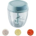 thumbnail image 1 of SAYIHEXIHE Small Manual Food Processor Protable Meat Salad Fruit Chopper Onion Cutter Garlic Mincer Kitchen Gadgets 900ml, 1 of 8