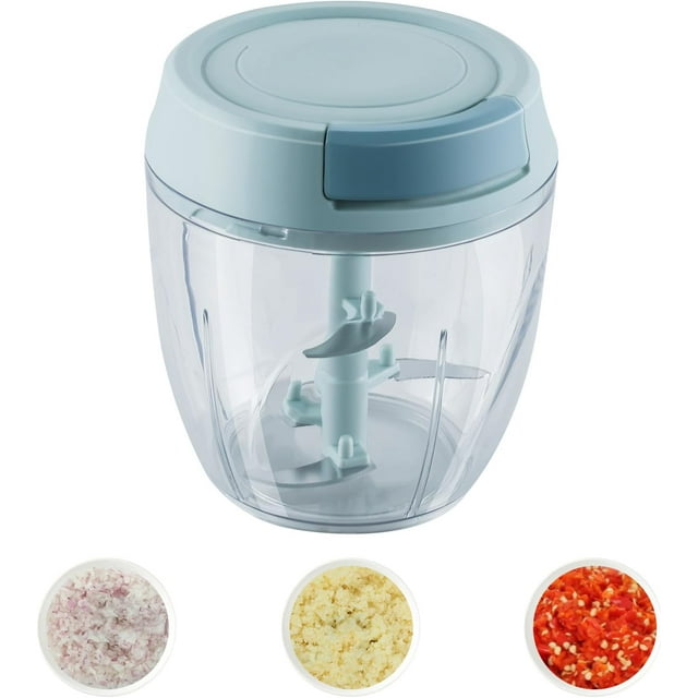 SAYIHEXIHE Small Manual Food Processor Protable Meat Salad Fruit Chopper Onion Cutter Garlic Mincer Kitchen Gadgets 900ml