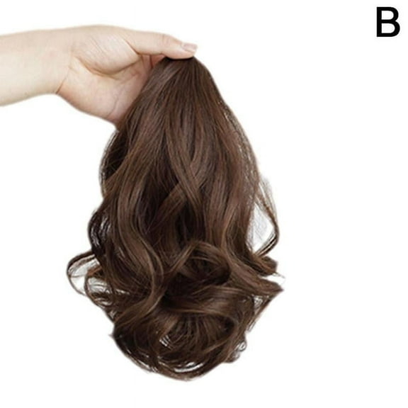 Synthetic Hair Extensions Wigs Women Toupee Short Wavy Curly Claw Ponytail Hair Clip in Hair Extensions Women Hair Wigs E5Y7