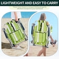 thumbnail image 3 of Ktaxon Backpack Beach Chair, 5-Position Protable  Beach Chair, Light-Weight Foldable Camping Chair with Back Storage Bag & Cooler Pouch and Side Bags for Beach Poolside (Low, Green Stripes), 3 of 10