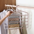 thumbnail image 7 of Visland Pants Hanger Space Saver Strong Lode Bearing Plastic Sturdy Construction Trouser Hanger for Bedroom, 7 of 7