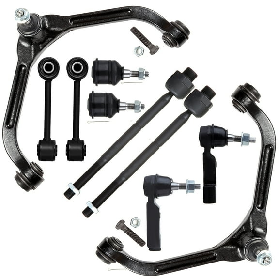 ECCPP Front Sway Bar End Link Inner Tie Rod End Lower Ball Joint Outer Tie Rod End Upper Control Arm And Ball Joint 2002-2004 For Jeep Liberty 10pcs EV402 K3199 ES3535 ES3536 K7391 K3198