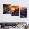 thumbnail image 4 of SHANXI Sky and Water Canvas Wall Art Decor Pictures for Bedroom Wall Decor Above Bed Living Room Wall Decoration Bathroom Office Artwork 12"x16"x3pcs, 4 of 6