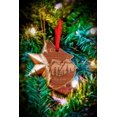 thumbnail image 5 of Stay Wild Engraved Wooden Wolf Hiking Camping Christmas Ornament and Gift Box, 5 of 6