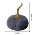 thumbnail image 3 of Fall Decorations Skegnu Halloween Velvet Pumpkin With Real Fabric Plush Foam For Fall Halloween Wedding Thanksgiving 7cm Thanksgiving Decorations Outdoor/Indoor Gifts on Clearance, 3 of 5