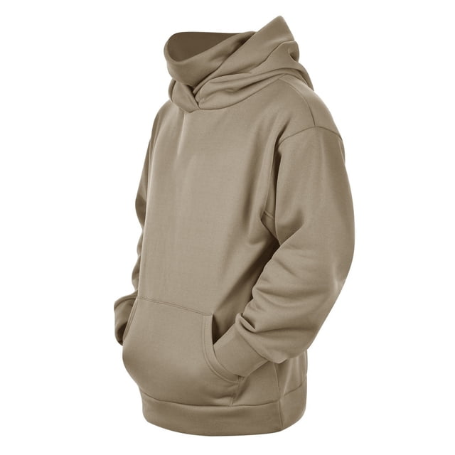 Sudadera con capucha para hombre, informal, a la moda, lisa, con cremallera, de manga larga, con bolsillo, de poliéster