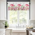 thumbnail image 2 of Mushroom Valances for Windows Farmhouse Kitchen Curtains Valances Rod Pocket Valance Curtains for Kitchen Windows Pink Butterfly Rustic Botanical Leaf Window Valances for Bathroom Bedroom 54"x18", 2 of 6