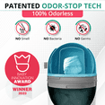thumbnail image 3 of Magic Diaper Pail, Patented Odor-Stop System, Use Any Garbage Bag, One Hand Free Lever, Pigeon Blue, 3 of 6