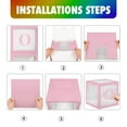thumbnail image 4 of Cheinxy 1st Birthday 'ONE' Decorations Boxes for Boys Girls - Clear Cube Blocks 'ONE' Letters for Cake Smash Photoshoot Props & Backdrop(Pink), 4 of 7
