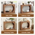 thumbnail image 7 of Wirrytor Console Table with Shelves, Farmhouse Entryway Table for Foyer, Entrance, Wood Storage Entryway Accent Table,Hallway and Living Room,Rustic Brown, 7 of 7