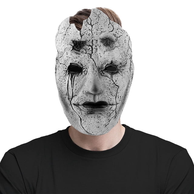 Máscara de media cara de látex Black Myth Wukong para fiesta de Halloween