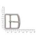 thumbnail image 4 of G10549 40mm Nickel Plate, Center Bar Buckle, Solid Brass, 4 of 4