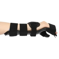 Stroke Resting Hand Splint, Night Immobilizer Wrist & Finger Brace for Flexion Contractures, 5-Finger Stabilizer Wrap for Muscle Atrophy, Arthritis & Carpal Tunnel Support