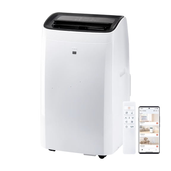 TCL 8,000 BTU Smart Portable Air Conditioner (White) - 350 Sq Ft, 3-in-1 AC, Fan, and Dehumidifier, Energy Efficient - W8P95-5
