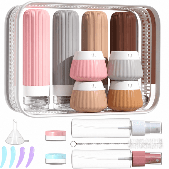 20 Pack Travel Size Toiletries, Travel Toiletry Containers, Silicone Travel Bottles for Toiletries, Travel Size Containers, Travel Liquid Container