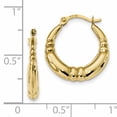 thumbnail image 2 of 10K Yellow Gold Polished Hoop Earrings, 2 of 2