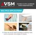 thumbnail image 6 of VSM 1" x 50yd (150'), 240 Grit (Very Fine) Aluminum Oxide Sanding Shop Roll, F-Weight Cotton Cloth Backed Sandpaper Roll for Hand Finishing, Woodworking, Metal Working, Polishing, 6 of 8
