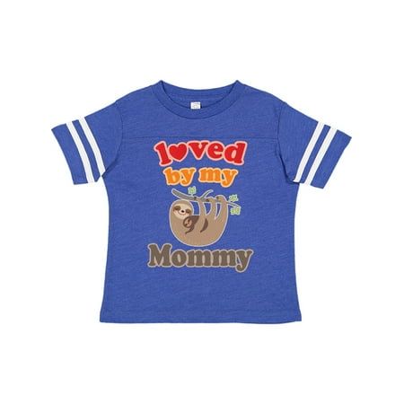

Inktastic Mommy Loves Me Baby Sloth Gift Toddler Boy or Toddler Girl T-Shirt