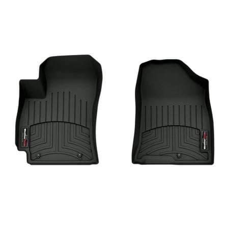 WeatherTech Custom Fit FloorLiners compatible with 2024-2025 Hyundai Kona - 1st Row (Driver & Passenger), Black