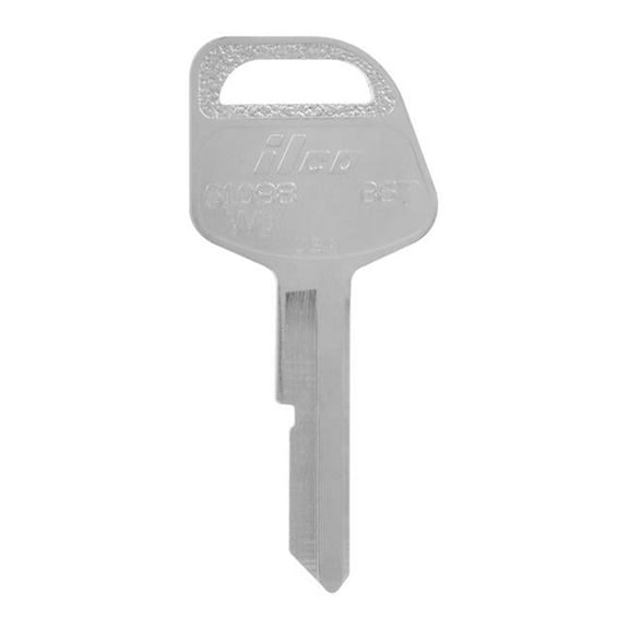 Hillman 5965397 Automotive Universal Key Blank for B67 Single Sided for GM - Case of 10, Silver