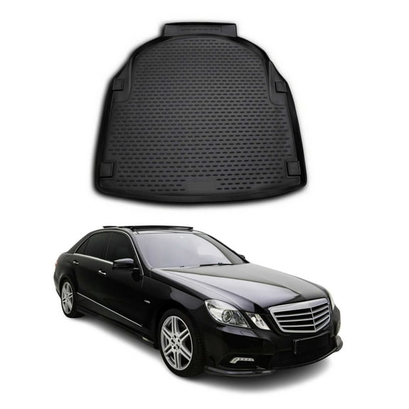 OMAC Cargo Mats Liner for Mercedes E Class W212 Sedan Avantgard 2010-2016 Black
