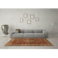 thumbnail image 3 of Ahgly Company Indoor Rectangle Abstract Brown Modern Area Rugs, 3' x 5', 3 of 4