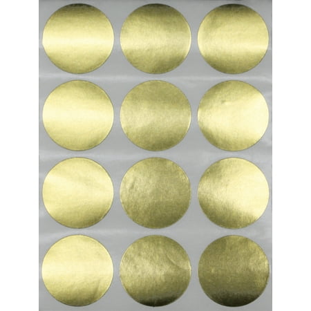 Gold Sticker Labels for Packaging Boxes, Seals and envelopes 1.5