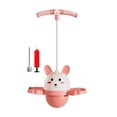thumbnail image 4 of Pogo con mango, bola de Pogo para niños, con bomba de bola, palo de Pogo, pelota que rebota para juego, juguete, ejercicio, capacidad de equilibrio, rosa, 4 of 8