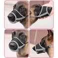 thumbnail image 3 of HZKAICUN Dog Muzzle Nylon Soft Muzzle Anti-Biting Barking Secure，Mesh Breathable Pets Muzzle for Small Medium Large Dogs 4 Colors 5 Sizes, 3 of 5