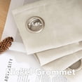 thumbnail image 6 of H.VERSAILTEX Linen Light Filtering Curtains 2 Panel Sets 96" Long - Semi Transparent Privacy Sheer Curtains for Living Room Bedroom, Ivory, 52" x 96", 6 of 6
