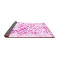 thumbnail image 2 of Ahgly Company Indoor Round Abstract Pink Modern Area Rugs, 7' Round, 2 of 4