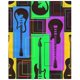 thumbnail image 3 of Juego de Ropa de Cama ABPHQTO 3 Piezas Funda Nórdica Guitarras Coloridas Geométricas, 3 of 4