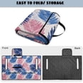 thumbnail image 5 of COEQINE Golf Cart Seat Protector with Fold Design & Carry Handle, Quilted Universal Fit 51.2x30.3 Inch for EZGO/Yamaha/Club Car 2-Seaters, 4-Pocket Storage, Blue Pink Palm Leaf, 5 of 8